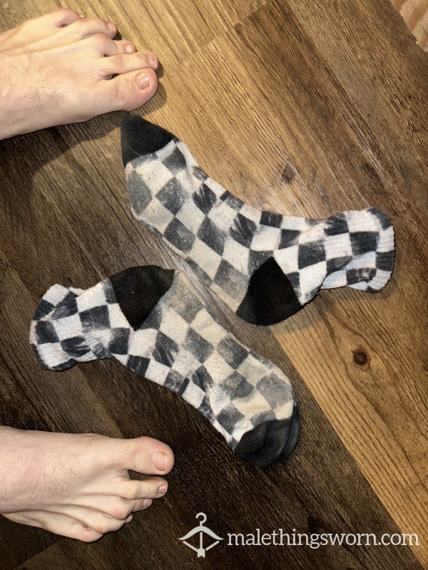 Dirty Checkered Socks