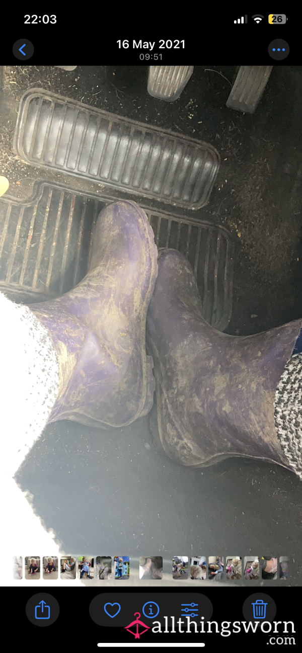 Dirty Farm Wellies