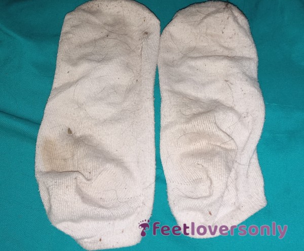 *SOLD*  Dirty Little White Socks