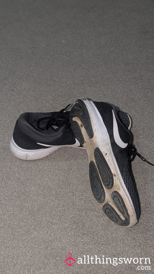 Dirty, Old And Worn Gym Trainers