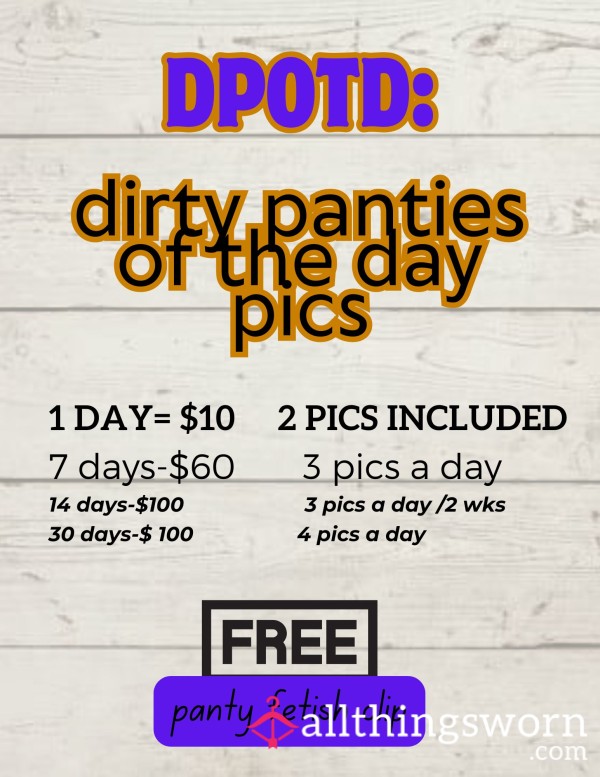 Dirty Panties Of The Day Pics