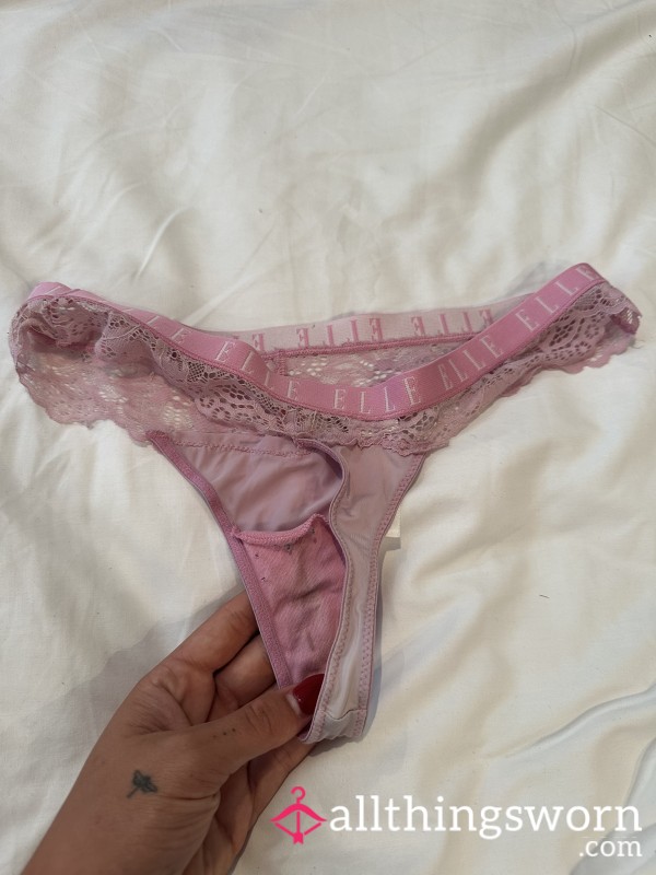 Dirty Pink Lacey Thong