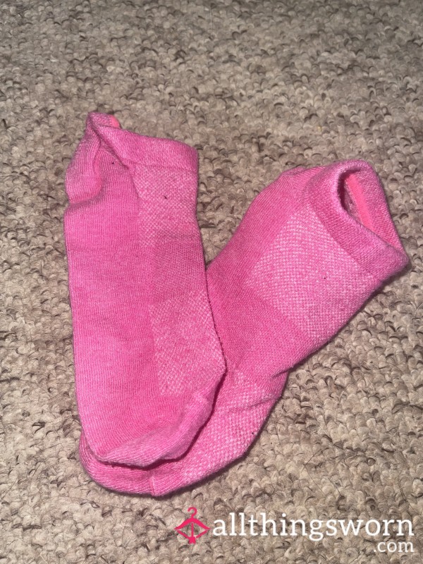 Dirty Pink Socks Worn All Day💞