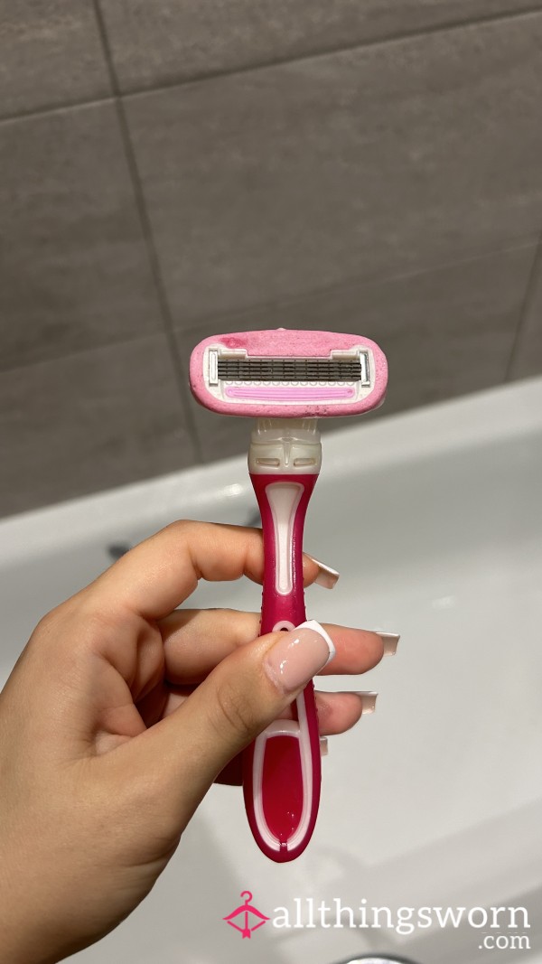 Dirty Razor Used On A S**y Teen Blonde Girl, Used Alot