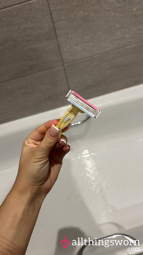 Dirty Razor Used On S**y Teen Blonde Girl, Used Loads