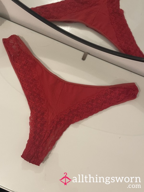 Dirty Red Thong