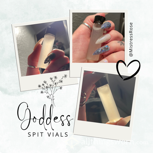 Goddess Sp*t Vials Natural Lube 🤤💦