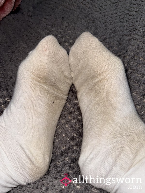 Dirty Smelly White Socks