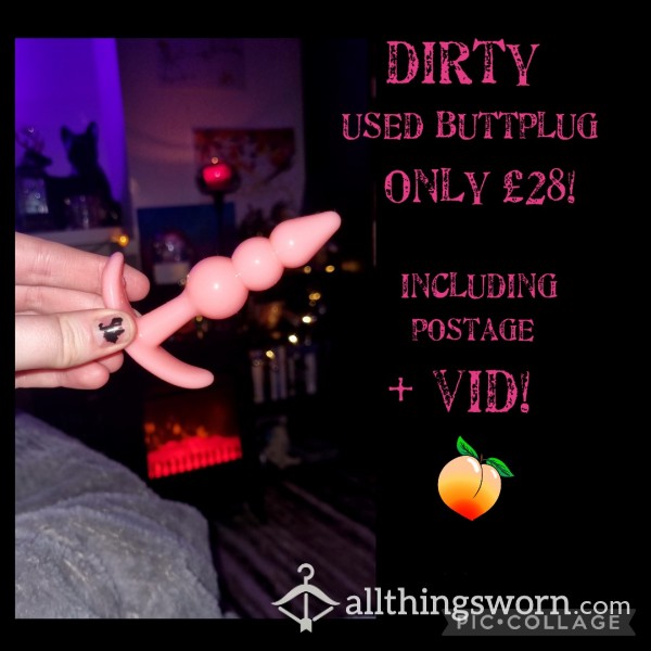 😈💦 Dirty, Used Bu*tplug, Postage & Vid💦😈