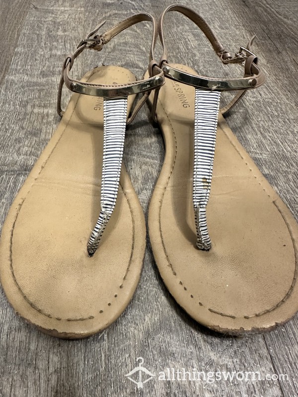 Dirty Well Worn Sandals