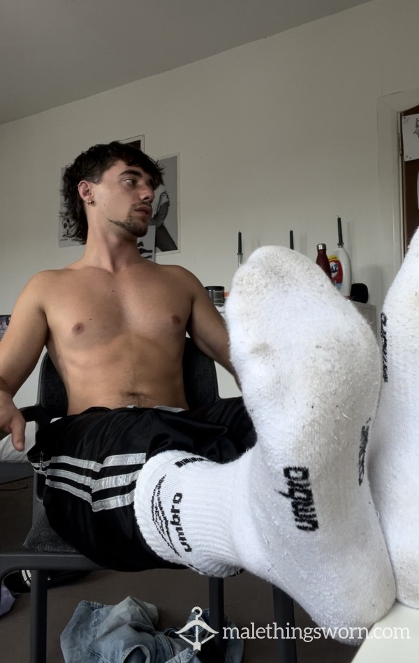 Dirty White Gym Socks