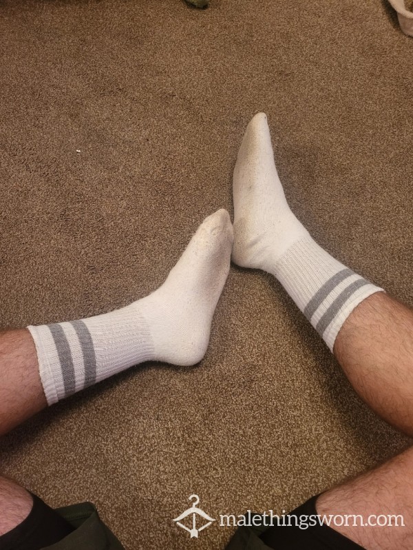 Dirty White Gym Socks