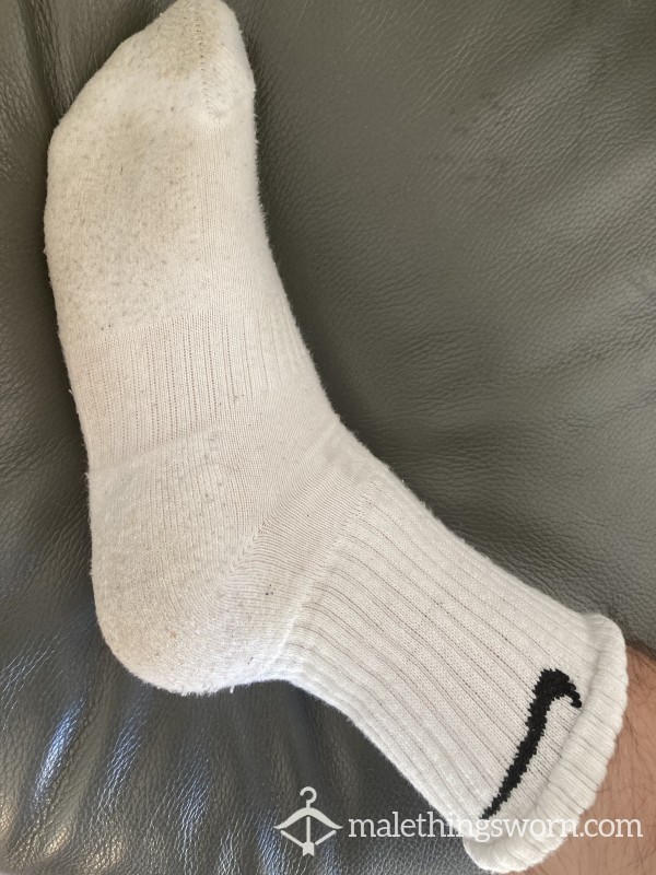 Dirty White Nike Socks