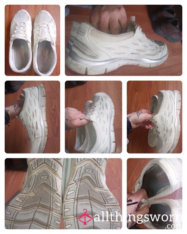 Dirty White Sketcher Slipons