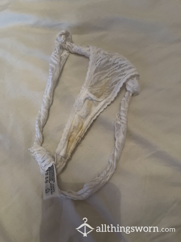 DIRTY WHITE THONG