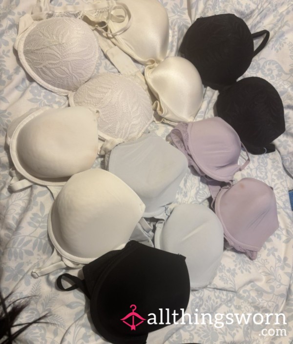 Dirty Worn Bras. 72 Hour Minimum Wear On Each