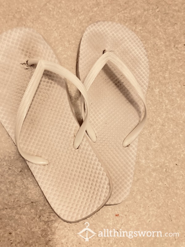 Dirty Worn Flip Flops