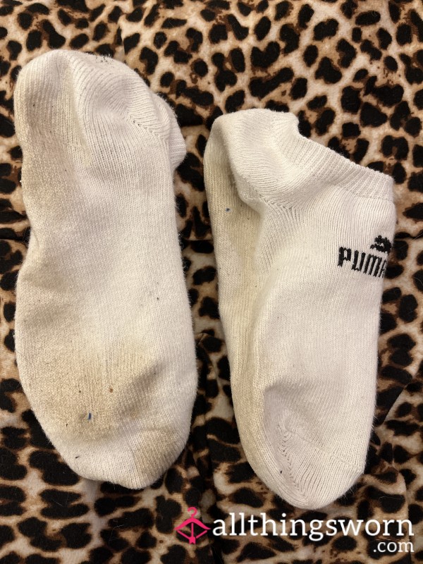 Dirty Smelly Worn Puma Trainer Socks