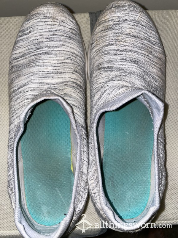 Dirty Worn Slip Ons