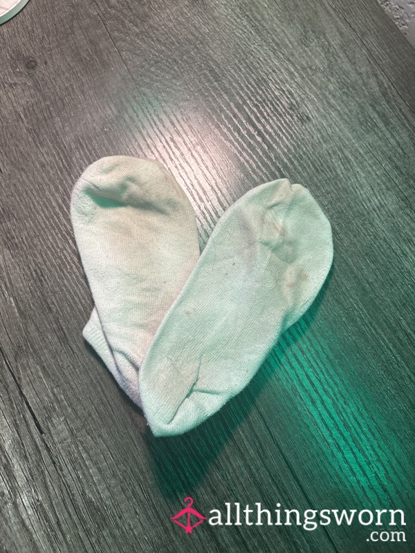 Dirty Worn White Socks