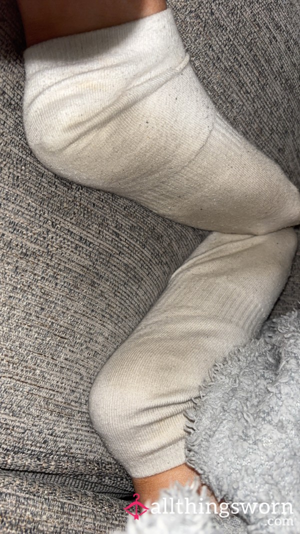 Dirty&Sweaty White Gym Socks Worn 3 Days