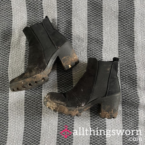 Disgusting Well Worn Muddy Boots (now Pay What You Want)