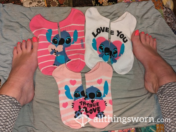 Disney Stitch VDay Socks