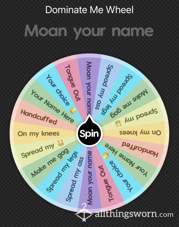 Dominate Me Content Wheel