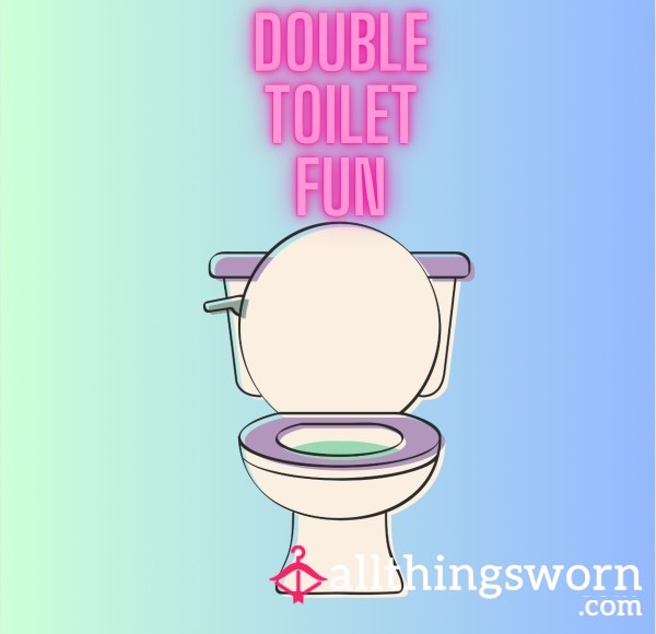 Double Toilet Fun! Myself And @kinks_and_curves Have Teamed Up To Offer Tasks, Chat And More ❤️ Package Deals Available