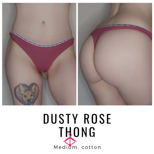 DUSTY ROSE THONG