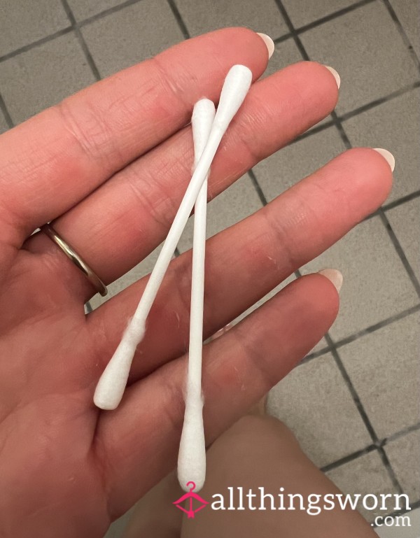 Ear Buds, QTips Used