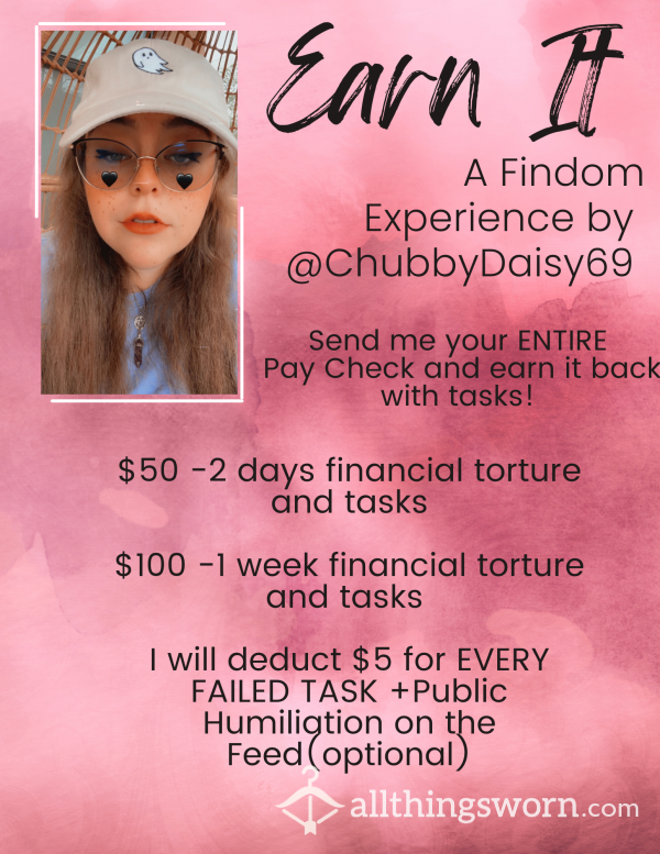 Earn It -A Findom Experience