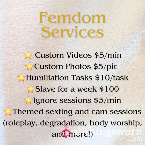 Ebony Goddess Femdom Services