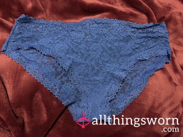 ~ELECTRIC BLUE ALL LACE CHEEKY PANTY~