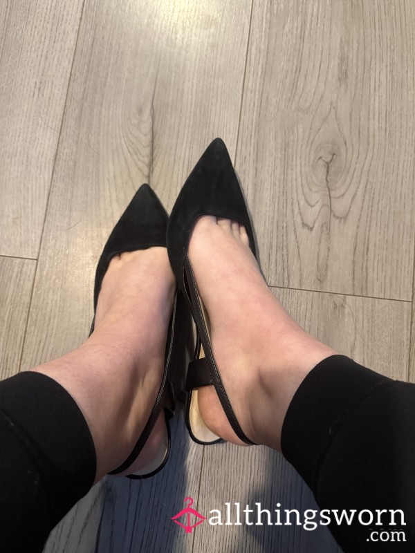 Elegant Black Kitten Heels