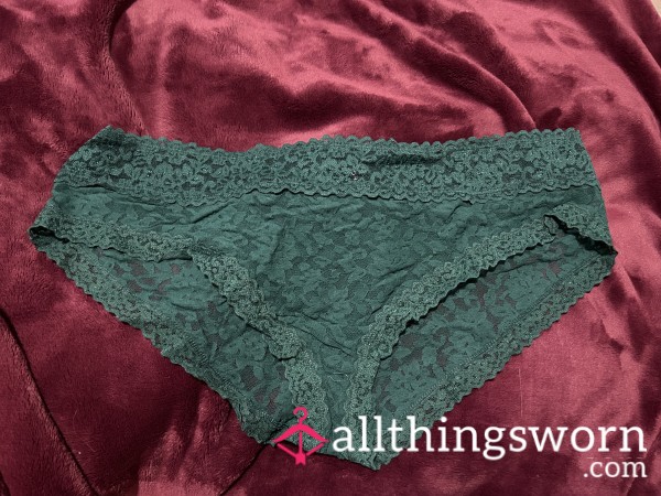 ~EMERALD GREEN LACE CHEEKY PANTY~