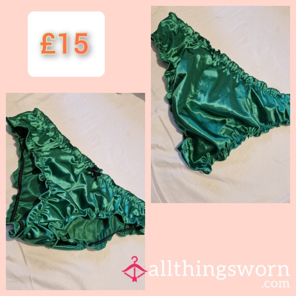 Emerald Green Satin Brief