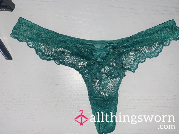 Emerald Lace Thong , Ready To Be Worn