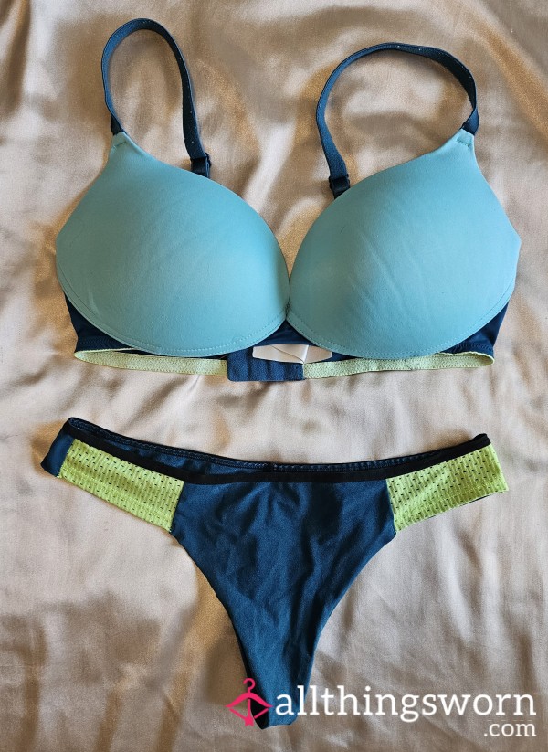 EVERYDAY Set: "Cyan Sea" VS Bra And Thong