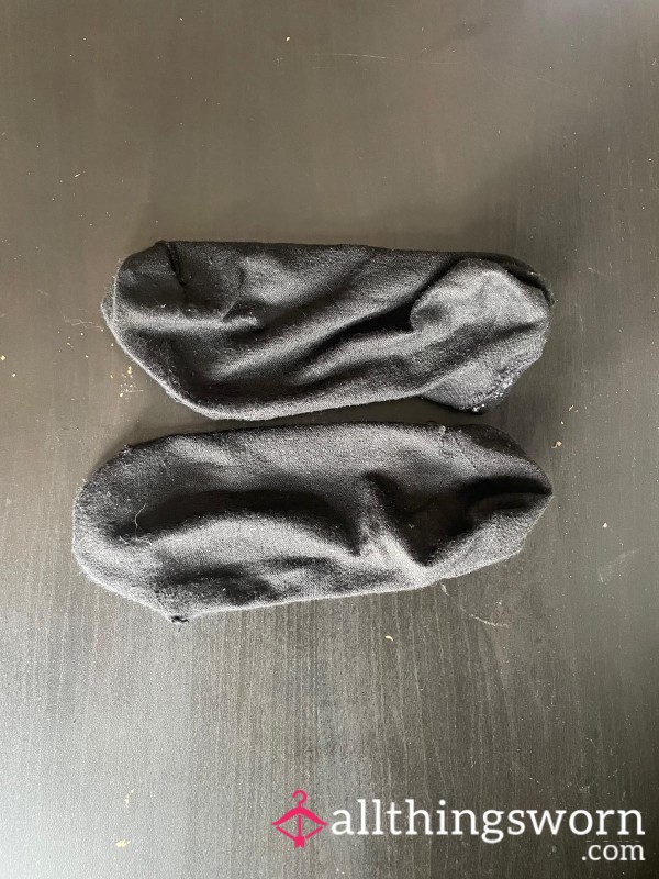 Everyday Worn Out Black Socks