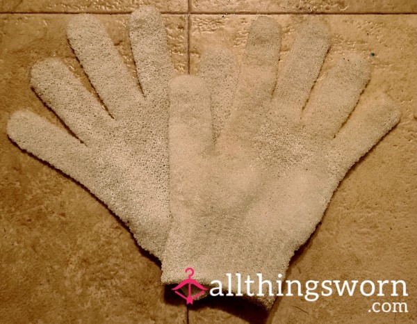 Exfoliating Gloves Used Only On Feet