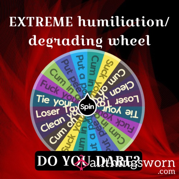 🚨EXTREME🚨 HUMILIATION&DEGRADING Task Spin Wheel 😈😈