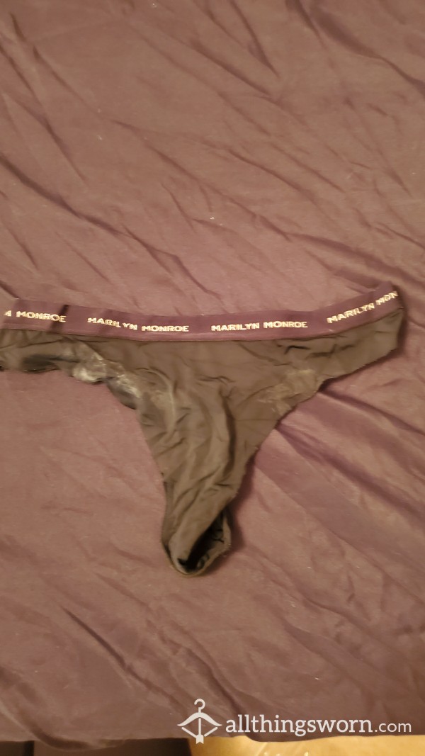 EXTREMELY DIRTY Black Marilyn Monroe Thongs