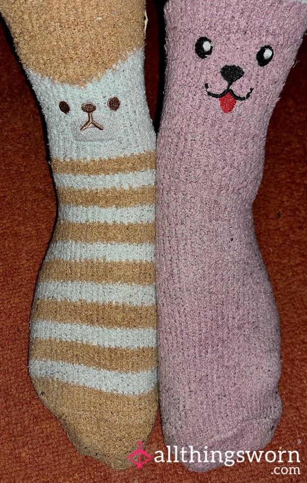 Extremely Old Well Worn Cute Socks