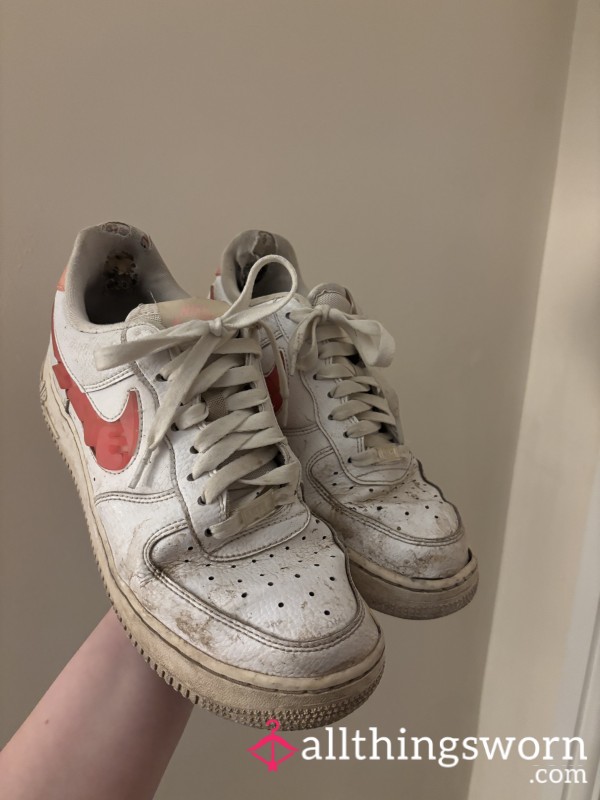 Extremely Worn Air Force Ones