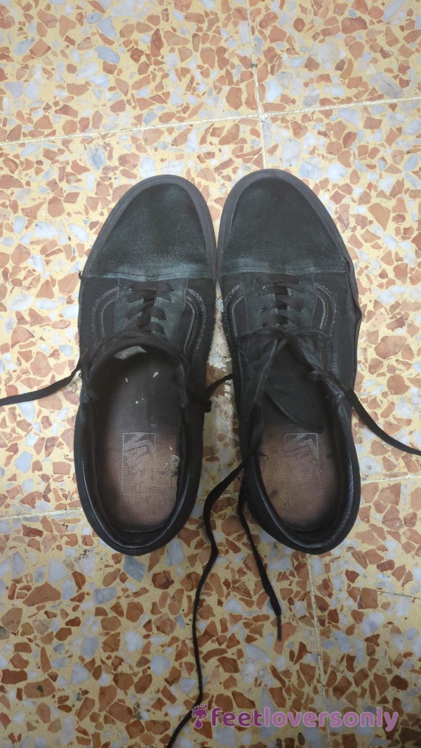 Extremely Worn Black Vans