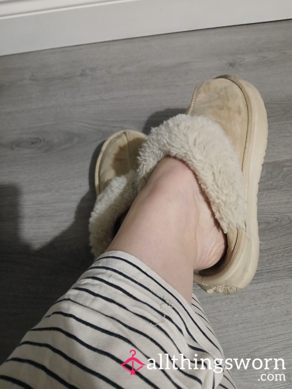 Extremely Worn Dirty Slippers