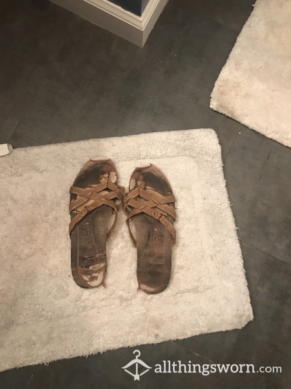 Extremely Worn Flip-flops