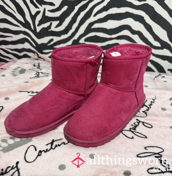 Extremely Worn Size 2 Hot Pink Ugg Style Boots