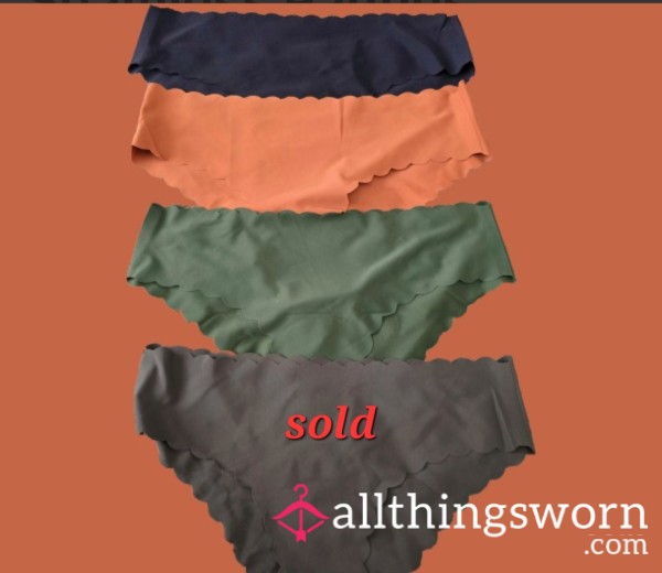 Fall Colors Scalloped Seamless Panties